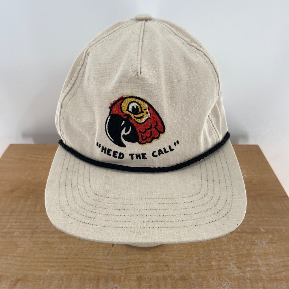 Howler Brothers Heed The Call Parrot Rope Hat Tan Ripstop Snapback Cap Mens